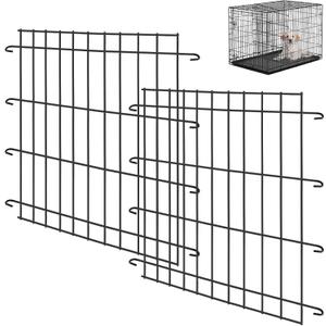 Tandefio 2 Pack Dog Crate Divider Panel for 24 Inch Crates - Adjustable Metal Pet Kennel Divider for Large, Medium & Small Dogs | Easy Installation & Secure Design (15.4 x 16.9 Inches)