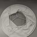 Tootoo Star Brown Large Drum Lamp Shade for Chandeliers Floor Light and Table Lamp,12x16x11" Spider,Fabric Natural Linen Hand Crafted (White)