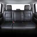 Carlimeki Leather Seat Covers Custom Fit for Tundra 2026 2025 2024 2023 2022 CrewMax SR, SR5, Limited, Platinum, 1794 Edition, TRD Pro, Capstone - Premium Faux Leather Fully Covered - Camo Black