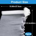 4.37 Yards White Pearl Edge Bouquet Wrapping Mesh, Flower Wrapping Paper Lace Trim for Women, Brides for Wedding Present Packaging, Christmas Decor, Florist Supplies, Parties