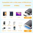 5 x USB C to USB Adapter,USB C Male to USB 3.0 Female Adapter Thunderbolt 3 OTG Converter,Compatible with MacBook Pro,MacBook,iPad/Samsung Galaxy S20-S23 / Dell XPS,and More USB Devices