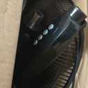 Amazon Basics 16" Pedestal Fan with Remote, Floor Fan, Standing Fan for Bedroom, Living Room, Office, with 3 Speeds, 3 Modes, Timer, Dual-Layered Blades, Adjustable Height, Tilt Head, 60W, Black