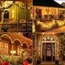 Joomer Solar Fairy Lights, 4-Pack Total 104FT 320LED Solar String Lights Outdoor Waterproof 8 Lighting Modes for Patio Fence Party Garden Yard Home Holiday Tree Outdoor Decoration (Warm White)