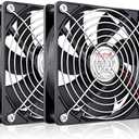 Wathai 120mm x 25mm 12V Computer Case Cooling Fan 12 Volt 2Pin High High Performance DC Fan 2 Pack