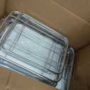 Air Fryer Basket for Oven, 3 Set Oven Air Fryer Basket and Tray Set with 90 PCS Parchment Papers, THORSES Thickened NonStick Stainless Steel Air Fryer Pan and Crisper Tray-Extra Large & Large & Medium