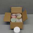 4 Pack Overnight Oats Containers with Lids and Spoons, 16 oz Glass Mason Jars with Airtight Lids, Overnight Oats Jars for Milk, Cereal, Fruit (Light Colors)