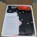 Lerliuo Nightstand with Charging Station and USB Ports, 3-Tier Storage End Table with Drawer Shelf, Night Stand for Small Spaces, Wood Bed Side Table for Living Room, Bedroom - Classic Black (set 1)