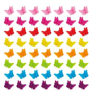 50 Packs Assorted Color Butterfly Hair Clips, Beautiful Mini Butterfly Hair Clips Hair Accessories for Women and Girls (50 pcs Random Colour)