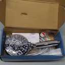 High Pressure 10-mode Detachable Shower Head with Handheld, Showerhead with ON/OFF Pause Switch, 15 Stage Water Softener Filters for Hard Water Remove Chlorine, Meet cUPC and CEC Certification (Star Silver)