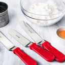 Emopeak Cake Decorating Spatulas - Stainless Steel Icing Smoother Frosting Knife, Set of 3