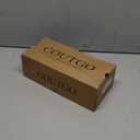 Coutgo Womens Slingback Kitten Heels Closed Pointed Toe Pumps Buckle Strap Wedding Party Dress Shoes (7, Red-brown)