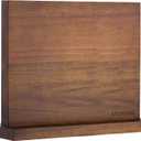 Magnetic Knife Block Acacia Wood -Double Sided Magnetic Knife Holder Rack for Kitchen Counter -Universal Knife Block Without Knives Wooden Multifunctional Storage Fully Assembled (12 x 10 inches)