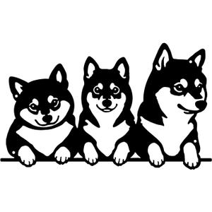 simpnavi Elegant Metal Wall Decor, 3 Cute Dog Design for Living Room, Dining Room or Kitchen, Unique Wall Art to Inspire (16inch)