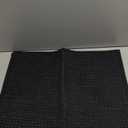 Color&Geometry Chenille Pile Bathroom Rugs Upgraded Denser, 17"x29.5" Non Slip Absorbent Black Bath Mats for Bathroom Thin Fit Under Door, Washable Quick Dry, Standard Sized