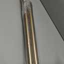 Ivilon Drapery Window Curtain Rod - End Cap Style Design 1 Inch Pole. 72 to 144 Inch Color Warm Gold