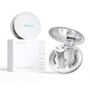 WOSADO Magnetic Eyelashes with Applicator Kit, [V10 Ultra Black] Reusable Magnetic Lashes without Eyeliner, Glue-free False Lashes, Waterproof, Lightweight, Suit for Natural Makeup