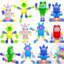 12 Pack Fidget Spinners Toys Transformable Animal Bunny Unicorn ,Stress Relief Sensory Toys for Boys Girls Toddler Teens Party Favors for Kids Goodie Bag Stuffers Filler Birthday Gifts Travel Toys