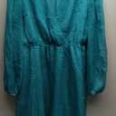 Women's Mini Dresses Casual Spring V Neck Chiffon Long Peasant Sleeves Flowy Autumn Dress, Large