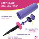 4 Pack Balloon Pump Hand Held, Inflator Air Pump for Balloons - 2Way Dual Action, 4 Pack: Friends can Help - Easy to Use, 100% Lifetime Satisfaction Guarantee - Sturdy Ballon Inflator Pump