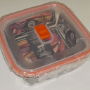 MasterChef Glass Storage Square Container 1.2L