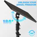 Projector Stand on Wheels with Shelve, Laptop Tripod Stand Height Adjustable with Gooseneck Phone Holder, Laptop Floor Stand for Office, Home, Stage, Studio, DJ Racks Holder Mount 1Pack