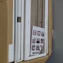 Portable Kids Wardrobe, Plastic Closet Organizer with Hanging Rod, Collapsible Wardrobe Closet Storage Cabinet for Bedroom, Easy to Install (White, Large) (Large21.26"Dx13.39"Wx55.12"H)