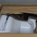 YITAHOME RV Toilet with Enamel Bowl, Plastic Toilet Body, Pedal Flush, Gravity Flush Toilet High Profile with Hand Sprayer, Flange for Motorhome Caravan Car Travel