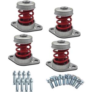 Spring vibration damping mounts,Floor Mount Vibration Isolator for Heavy Machine,1" Deflection (JC050P 66-110lbs)