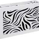 Saillong Doorbell Chime Cover Only, Wood Doorbell Cover Box for Wall Inside With Adhesive Tape and Screws for Installation, Universal Door Bell Chime Covers Fit Most Doorbells (White)