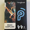 Hearprotek Concert Ear Plugs, 2Pairs Reusable high Fidelity Musician Ear Plugs for Concerts Loud Music-Noise Reduction Ear Protection earplugs for Rave,Festival,Music,Tinnitus Relief (Blue)