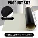 Yaocom 4 x 8 ft Black Aluminum Trailer Skin 0. 02", Rv Siding Panels Metal Enclosed Trailer Sheet Flashing roll for Prevents Roofing Stains Concession Truck Food Truck Dry Van Recreational Vehicle