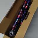 Elegant Walking Cane for Women, Foldable & Adjustable Cane for Seniors with Self-Standing Tip | Lightweight Mobility Aid for Stability & Balance Support (Blue&Red Floral Printed)