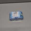 LaRibbons Christmas Wired Ribbon 2.5 inch Double Faced Blue Snowflakes and Striped Christmas Ribbon for Tree Garland, Wreath Bow, Xmas Crafts Decorations, 2 Rolls 10 Yards Total