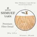 SHMUEF Chenille Yarn 2-Pack Ultra Soft Velvet Yarn, Super Bulky Weight (56 mm), Yarn for Crochet, Amigurumi & Baby Blankets (Sax Blue)