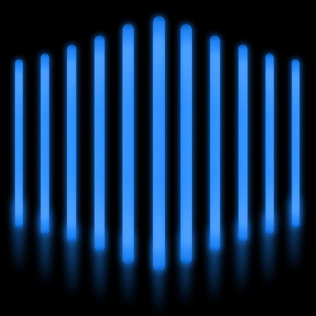 12 Inch Blue Glow Stick Bulk 24 PCS Jumbo Glow Sticks Glow in the Dark Party Supplies Light Up Sticks Party Favors Glow Toy for Halloween,Christmas,New Year,Valentine's Day,Wedding,Birthday