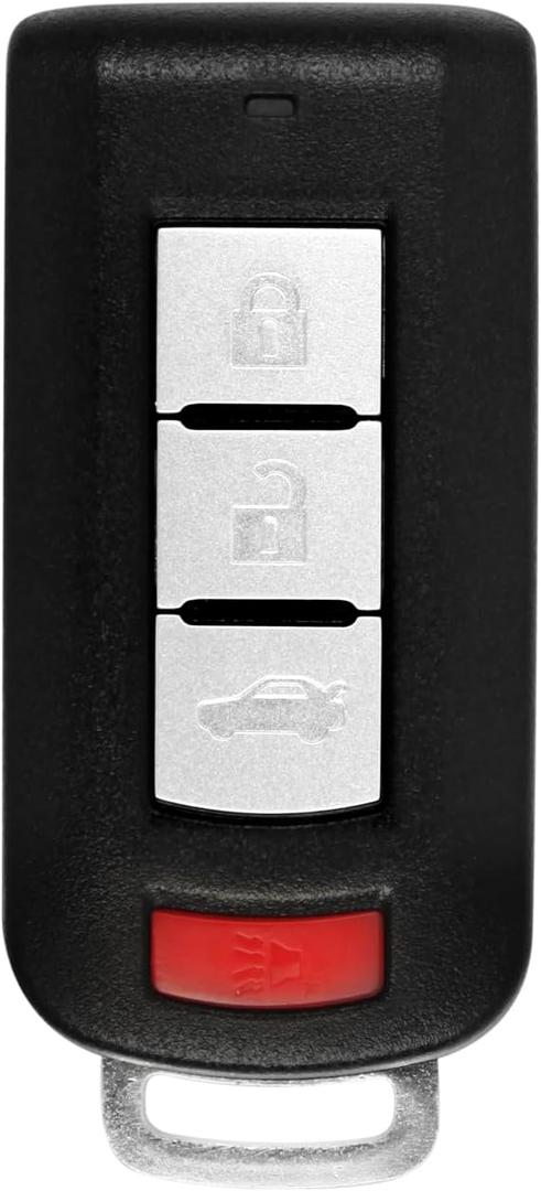 Keyless Key Fob Remote Control Replacement for 2008-2020 Mitsubishi Lancer Outlander Sport Mirage OUC644M-KEY-N 315MHz 4 Buttons