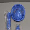 QingSong Kids Snorkel Mask Full Face, Snorkeling Set with Camera Mount, Foldable 180 Degree Panoramic View Snorkeling Gear Anti-Fog Anti-Leak (X-Small, 1Blue)