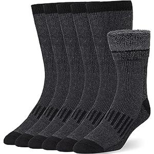 Merino Wool Socks for Men Women Winter Thermal Socks Warm Thick Cozy 3 Pairs, M/L