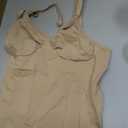 JEKAOYI Women's Shapewear Bodysuit, Mid Thigh Tummy Control Butt Lifter Shaper with Adjustable Straps, Khaki Thong, Small-Medium