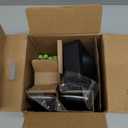 Panasonic Compact Cordless Phone with DECT 6.0, 1.6" Amber LCD and Illuminated HS Keypad, Call Block, Caller ID, Multiple Display Languages - 2 Handset - KX-TGB812S (Black/Silver)