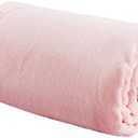 Bedsure Bedding Fleece Blanket for Girls and Boys - Soft Cozy Cute Small Throw Blankets for Travel, 43x55 Inches, Pink