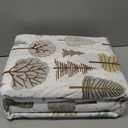 Great Bay Home Queen Size Microfiber Sheet Set - Lodge Decor 4-Piece Bed Sheets - Ultra-Soft and Smooth Brushed Microfiber Woodland Decor Bedding (Forest Trail)