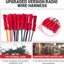 RED WOLF Stereo Wiring Harness Pre-Installed Wire Connectors Compatible with Ford 1999-2003 Ranger Explorer, 1998-2005 Lincoln Mercury Stereo Wire Cable Plug Install Aftermarket CD Player Receiver