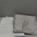 Splat Mat 2 Pack for Under High Chair & Arts & Crafts & Eating Mess, Waterproof 42''46'' Baby Playtime Anti-Slip High Chair Mat for Floor or Table, Reusable & Portable Splash Mat (Grey)