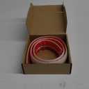 CrocSee 4ft Self-Adhesive Floor Cord Cover for Wires, Low Profile Cord Hider Cable Management, Trimmable PVC Cord Protector - Cord Cavity = 0.47" (W) x 0.29" (H) - Beige