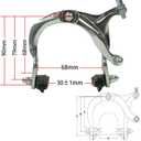 CYSKY Bike Brakes Set, Front and Rear C-Type Brakes Calipers, Include Inner and Outer Cables and Bike Brake Levers Kit for MTB Road Bicycle