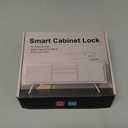 eLinkSmart Smart Cabinet Lock, Hidden No Drill Adhesive Magnetic Baby Proofing Child Proof Drawer Locks, Keyless RFID Bluetooth Cabinet Locks for Adults File Kitchen Cupboard Closet Liquor - White