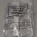 Sanwuta 4 Pcs Christmas Storage Organizer Box Clear Hard Zipper Case Hard Plastic Zipper Pouches Transparent Makeup Bag Pencil Pouches for Travel Snacks(White,5 x 3 x 2 Inch)