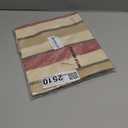 2 Pieces Decorative Stripe Throw Pillow Covers Classic Retro Hidden Zipper Soft Linen Modern Farmhouse Cushion Case for Sofa Bedroom Car 16 x 16 Inch Red Brown Mixed