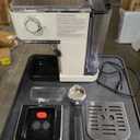 CHULUX Slim Espresso Machine with Milk Frother, 20 Bar Professional Italian Pump Espresso Coffee Machine for Home Cappuccino & Latte Maker, Stainless Steel, Creamy